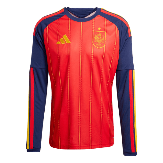 Espagne Domicile Maillot Manches Longues - Coupe du Monde 2026 Rouge