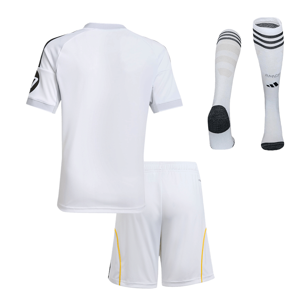 Real Madrid Domicile Maillot Kit 2025/26 Enfant Blanc