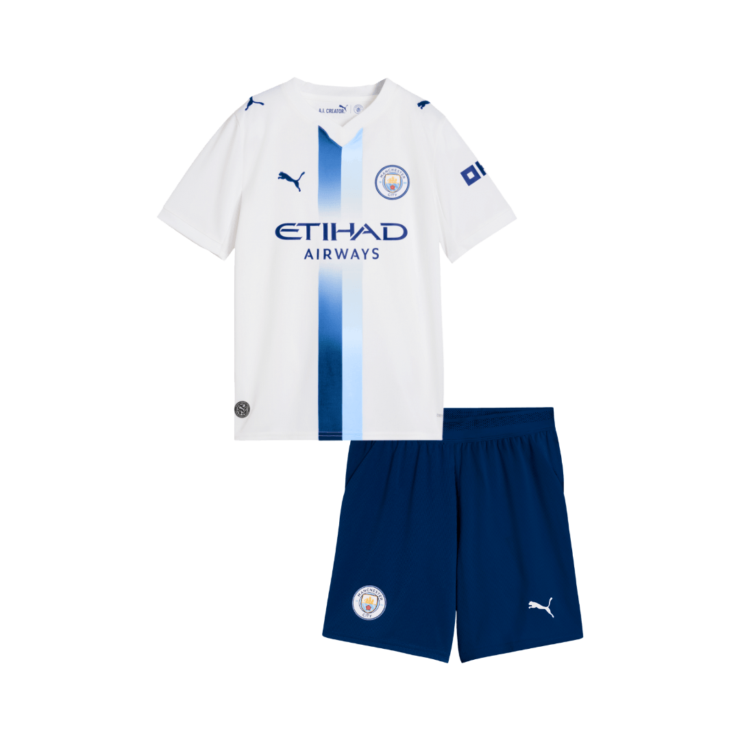 Vente Flash Manchester City Third Maillot Kit 2026/27 Enfant Blanc