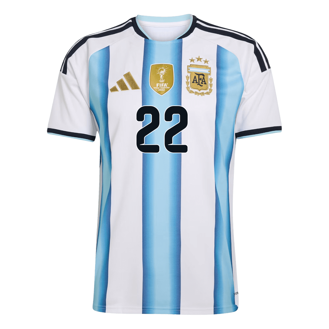 L.MARTÍNEZ #22 Argentine Domicile Maillot Coupe du Monde 2026 Blue&White
