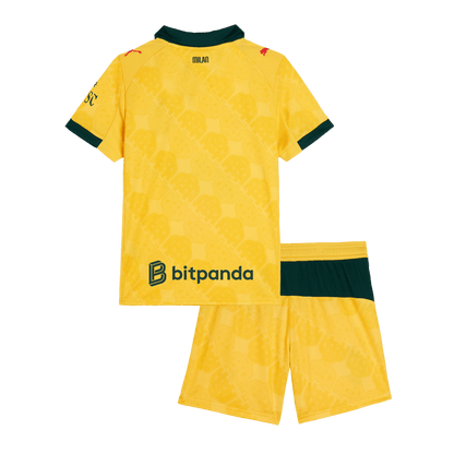AC Milan Third Maillot Kit 2025/26 Enfant Jaune
