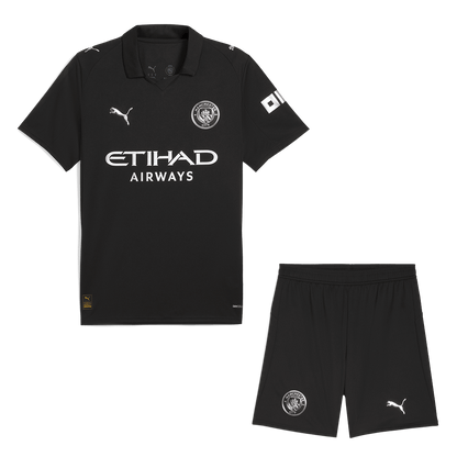 Manchester City Extérieur Maillot Kit 2025/26 Noir