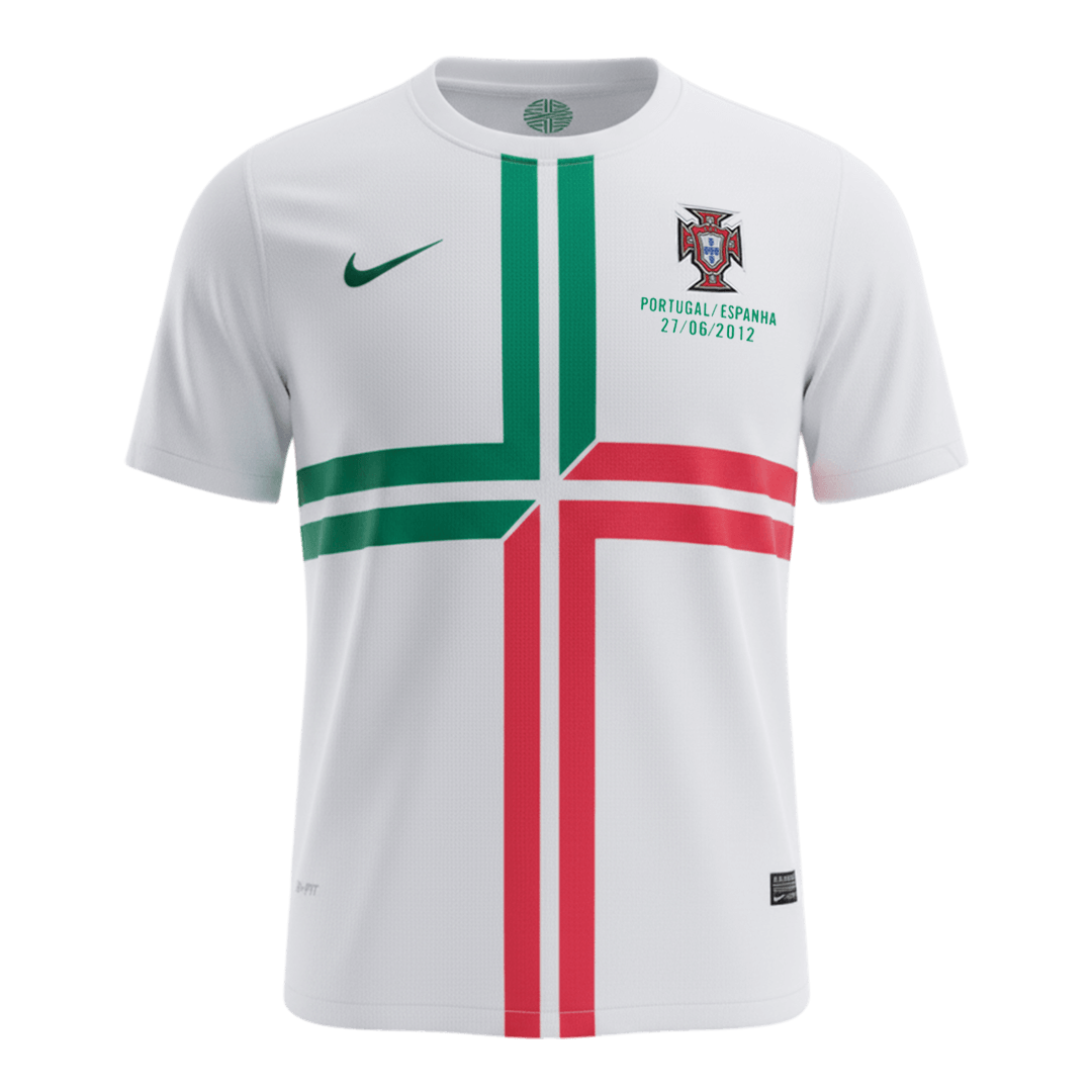 Retro Portugal Extérieur Maillot 2012 Blanc