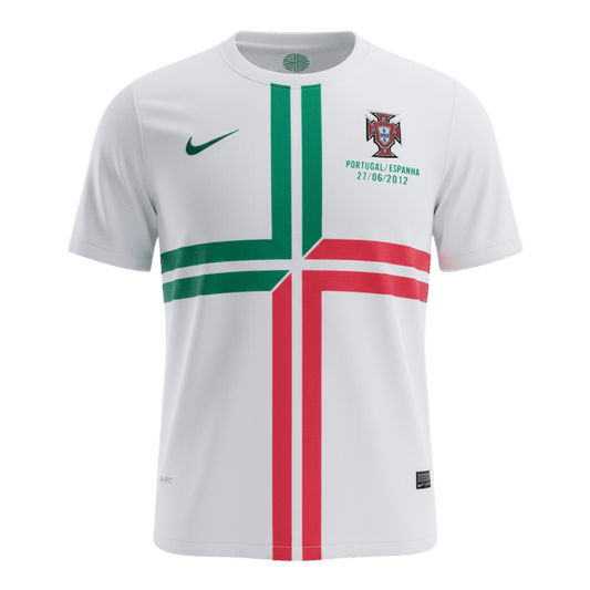 Retro Portugal Extérieur Maillot 2012 Blanc