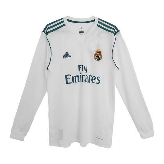Retro Real Madrid Domicile Maillot Manches Longues 2017/18