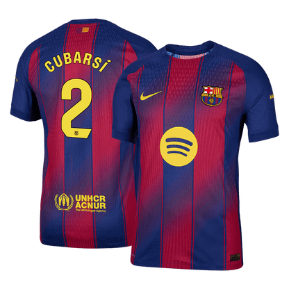CUBARSÍ #2 Barcelone Domicile Maillot 2025/26 Authentique