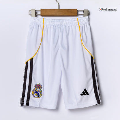 Real Madrid Domicile Maillot Kit 2025/26 Enfant Blanc