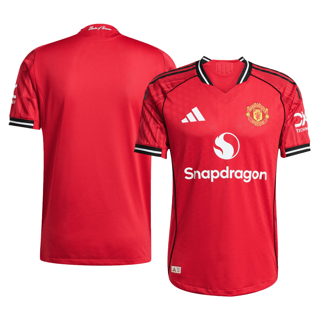 Manchester United Domicile Maillot 2025/26 Authentique