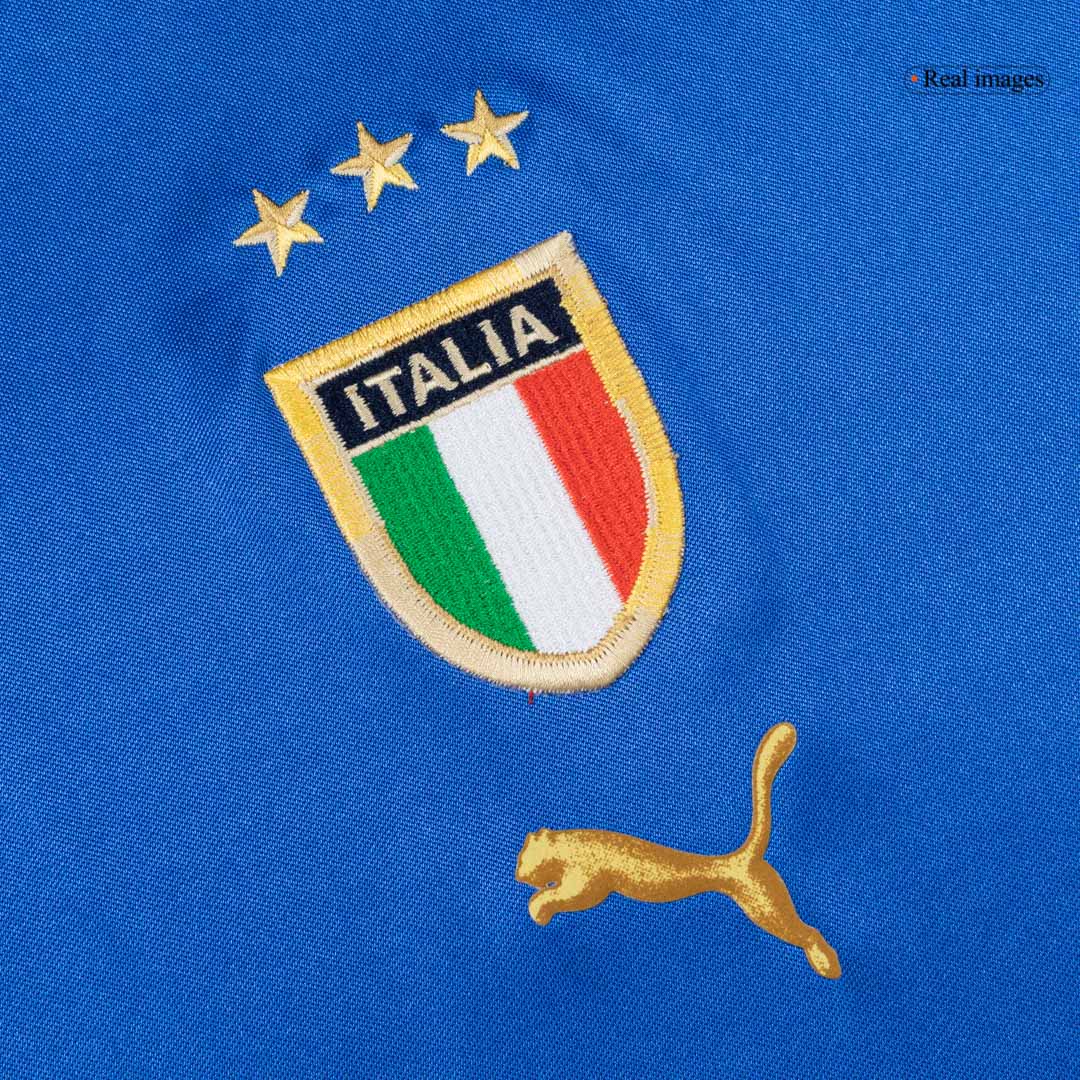 Retro Italie Domicile Maillot 2004 Bleu