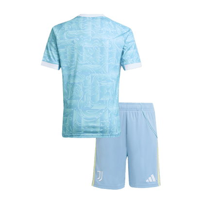 Juventus Extérieur Maillot Kit 2025/26 Enfant Bleu