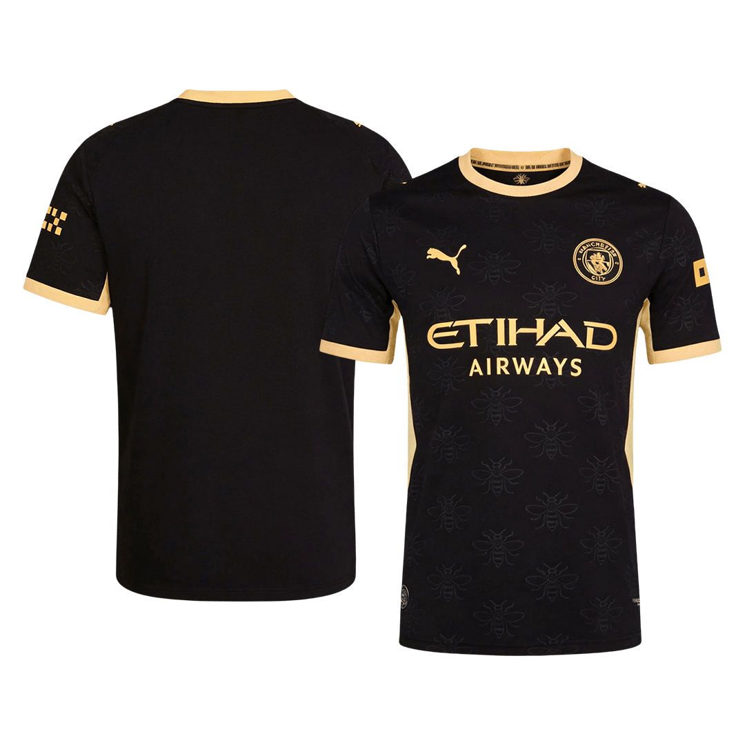 ENZO #17 Manchester City Extérieur Maillot 2026/27 Noir Joueur - UCL