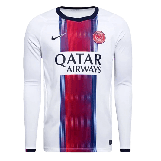 Les Paris Extérieur Maillot Manches Longues 2026/27 Blanc Grande Taille