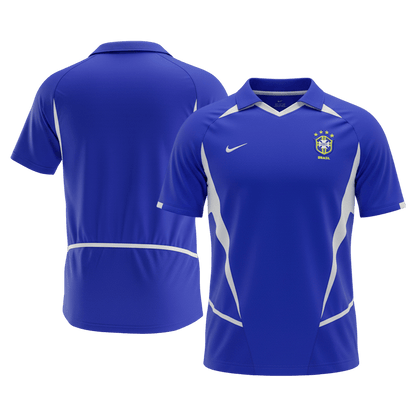 Retro Brésil Extérieur Maillot 2002 Bleu