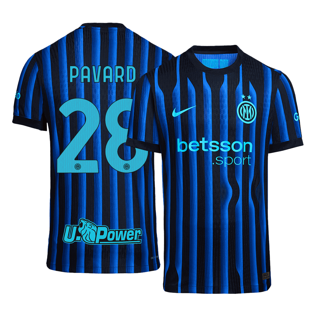 PAVARD #28 Inter Milan Domicile Maillot 2025/26 Blue&Black Authentique