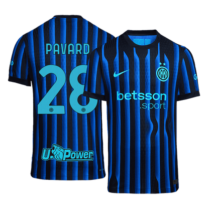 PAVARD #28 Inter Milan Domicile Maillot 2025/26 Blue&Black Authentique