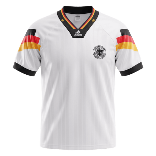 Retro Allemagne Domicile Maillot 1992 Blanc