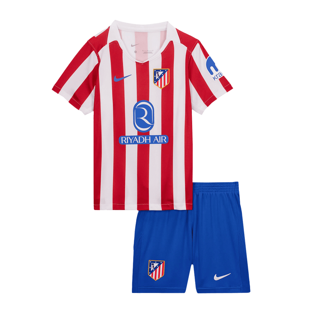 Atlético Domicile Maillot Kit 2025/26 Junior Red&White