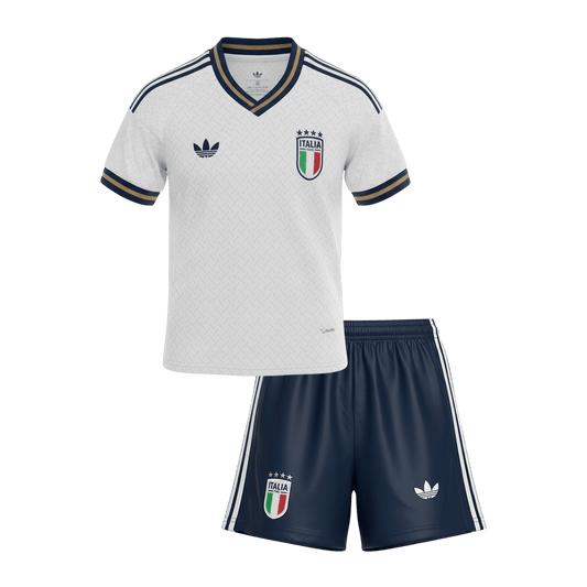 Italie Extérieur Maillot Kit - Coupe du Monde 2026 Enfant Blanc