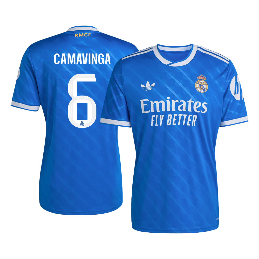CAMAVINGA #6 Real Madrid Third Maillot 2025/26 Bleu
