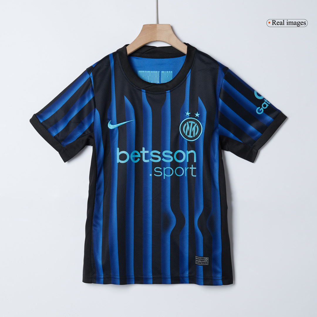 Inter Milan Domicile Maillot Kit 2025/26 Enfant Blue&Black