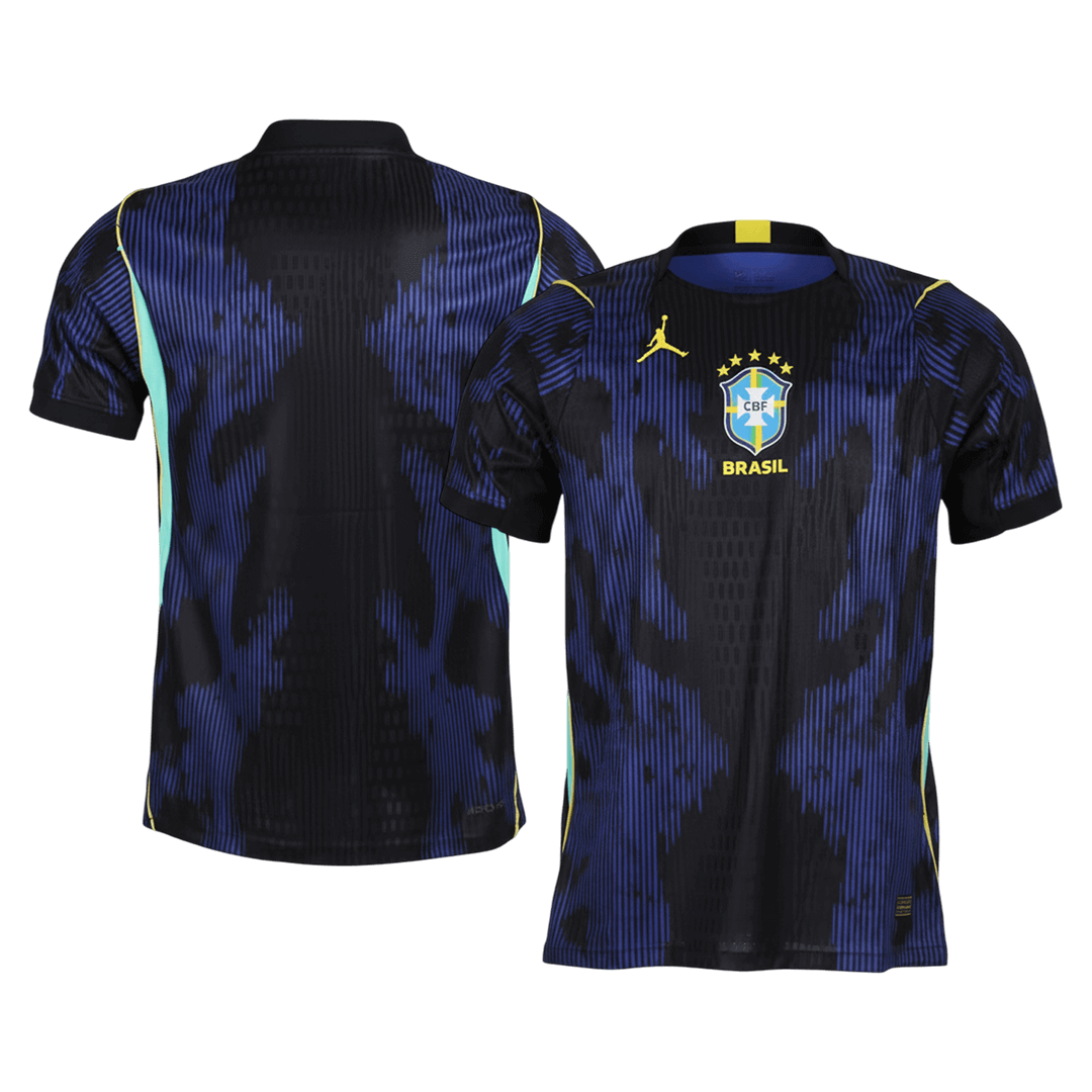 Brésil Extérieur Maillot Coupe du Monde 2026 Bleu marine