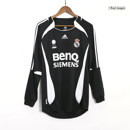 Retro Real Madrid Extérieur Maillot Manches Longues 2006/07